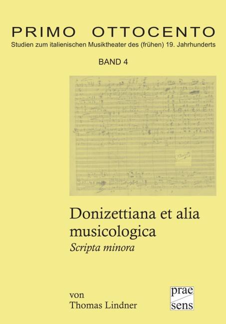 Cover-Bild Donizettiana et alia musicologica