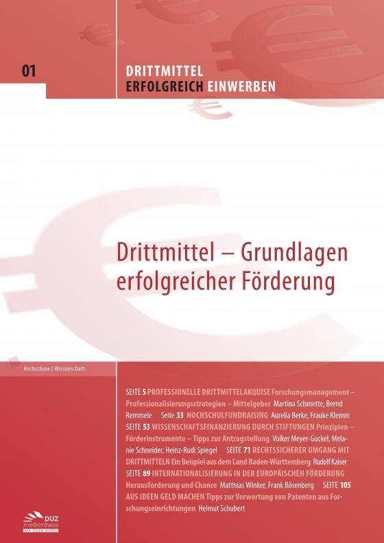 Cover-Bild Drittmittel erfolgreich einwerben – Heft 1