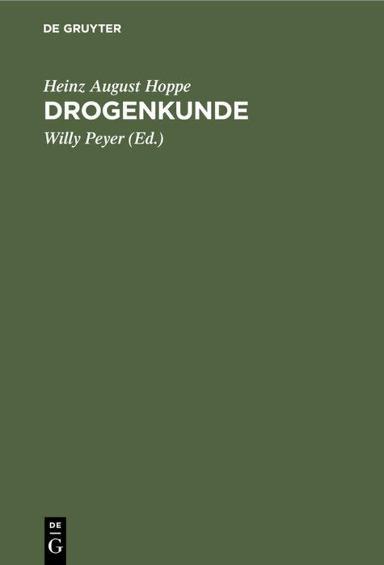 Cover-Bild Drogenkunde