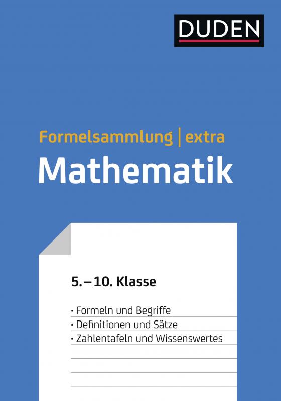 Cover-Bild Duden Formelsammlung extra – Mathematik