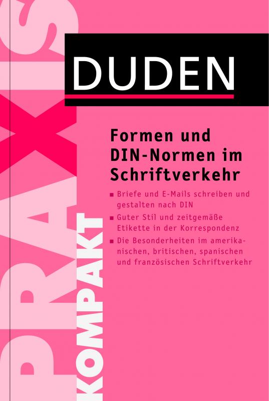 Cover-Bild Duden Praxis kompakt – Formen und DIN-Normen im Schriftverkehr