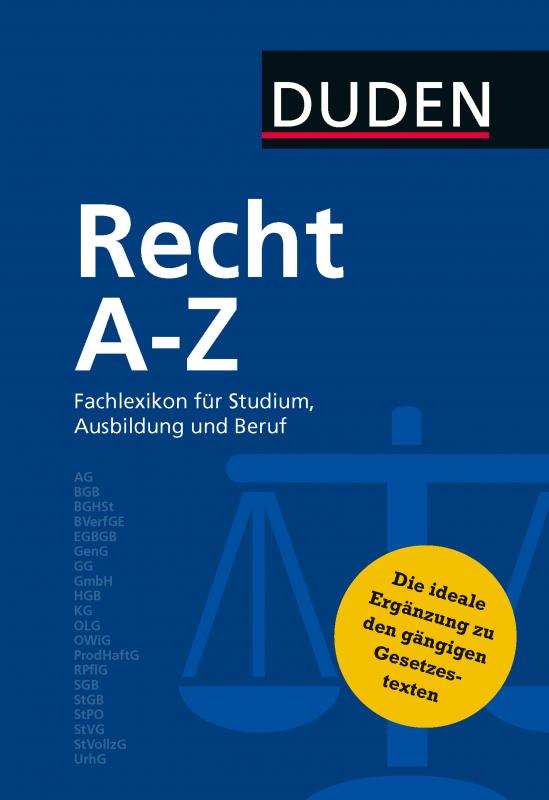 Cover-Bild Duden Recht A - Z