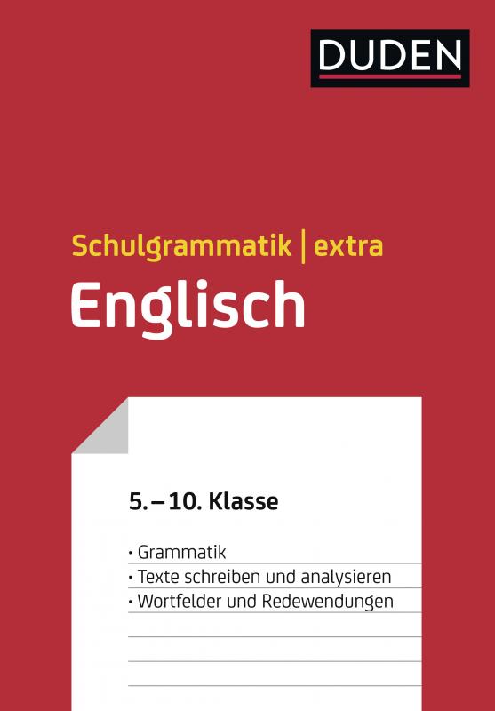 Cover-Bild Duden Schulgrammatik extra – Englisch