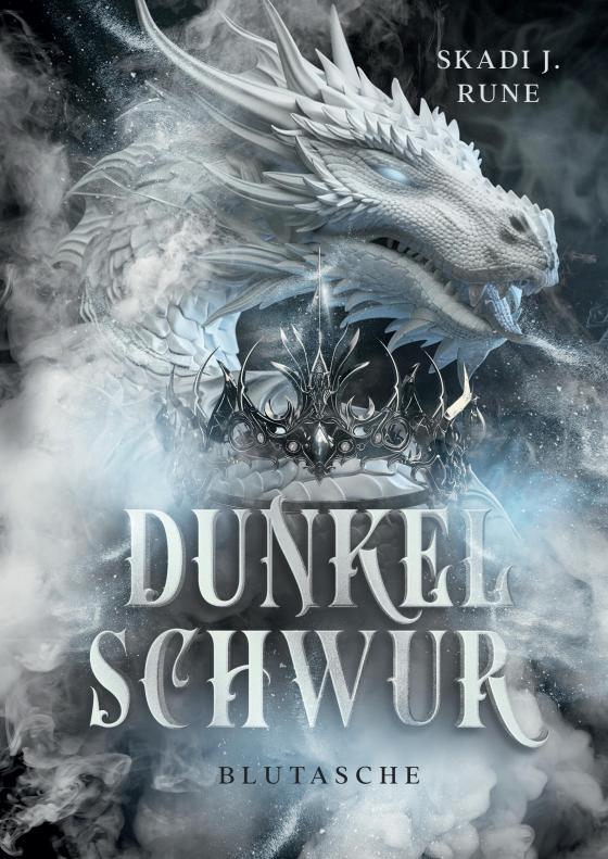 Cover-Bild Dunkelschwur - Blutasche ist ein epischer und blutiger Highfantasy und Darkfantasy Roman mit dystophischen Vibes. Begleite den Soldaten Rael Dridal auf seiner verworrenen Reise zu sich selbst.