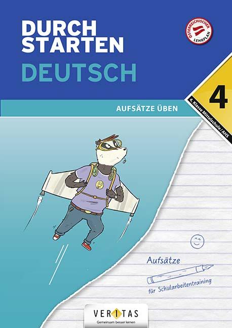 Cover-Bild Durchstarten Deutsch 4. Klasse Mittelschule/AHS Aufsätze üben