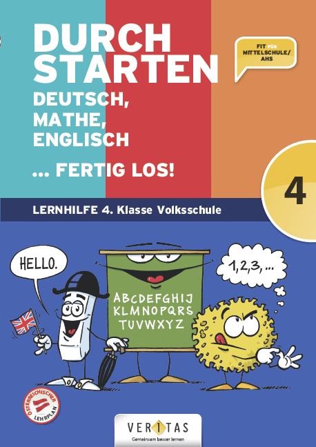 Cover-Bild Durchstarten. Deutsch, Mathe, Englisch ... fertig los! 4. Klasse Volksschule