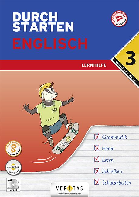 Cover-Bild Durchstarten Englisch 3. Klasse Mittelschule/AHS Lernhilfe (mit Audio-CD)