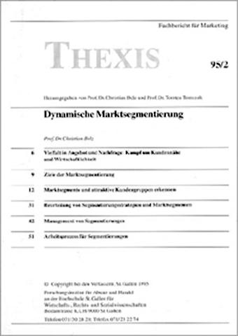 Cover-Bild Dynamische Marktsegmentierung