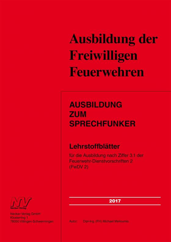 Cover-Bild E-Book Ausbildung zum Sprechfunker Baden-Württemberg