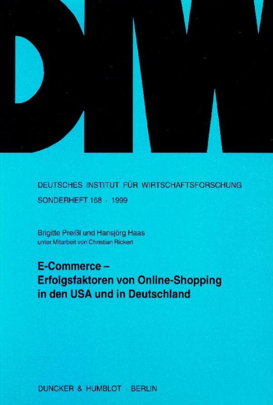 Cover-Bild E-Commerce - Erfolgsfaktoren von Online-Shopping in den USA und in Deutschland.