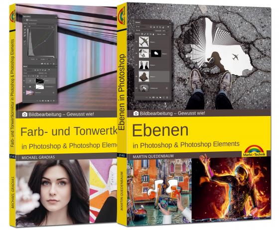 Cover-Bild Ebenen und Farb- und Tonwertkorrekturen in Adobe Photoshop CC und Photoshop Elements - Gewusst wie