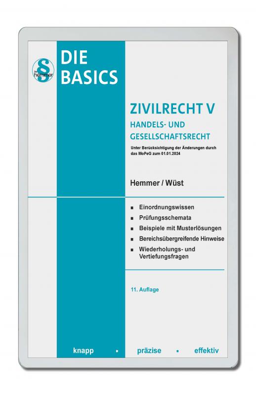 Cover-Bild eBook Die Basics Zivilrecht V - Handels- und Gesellschaftsrecht