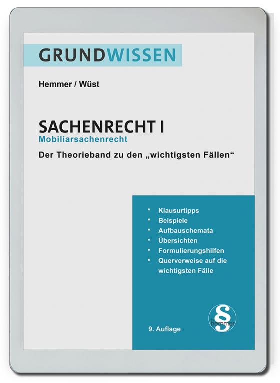 Cover-Bild eBook Grundwissen Sachenrecht I - Mobiliarsachenrecht