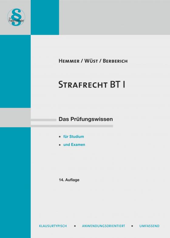 Cover-Bild eBook Strafrecht BT I