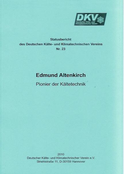 Cover-Bild Edmund Altenkirch - Pionier der Kältetechnik