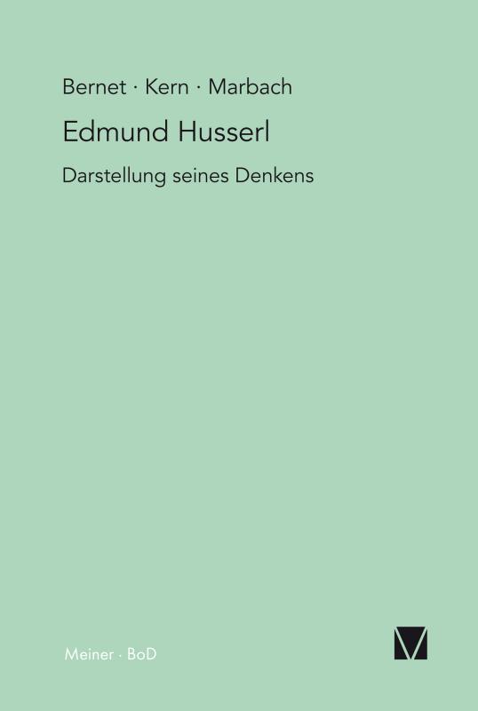 Cover-Bild Edmund Husserl – Darstellung seines Denkens