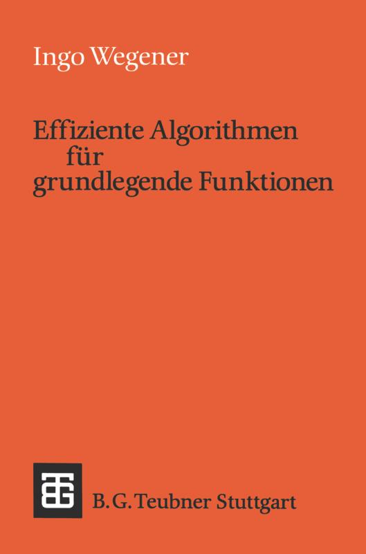 Cover-Bild Effiziente Algorithmen für grundlegende Funktionen