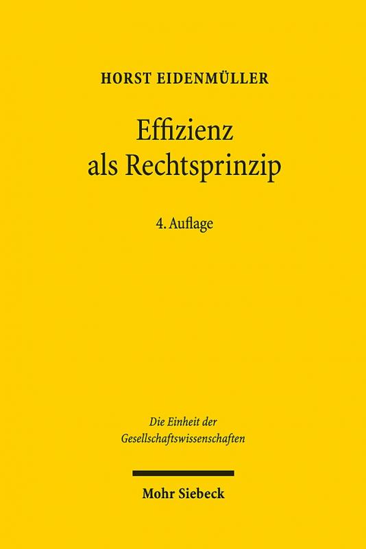 Cover-Bild Effizienz als Rechtsprinzip