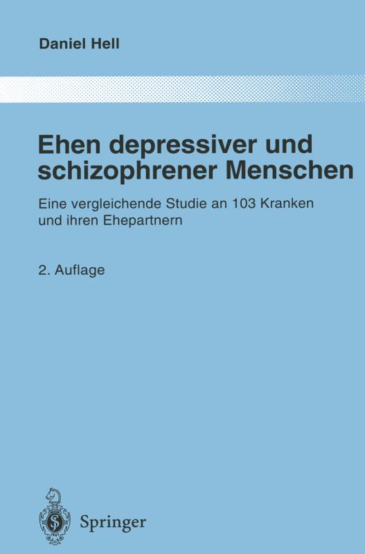 Cover-Bild Ehen depressiver und schizophrener Menschen
