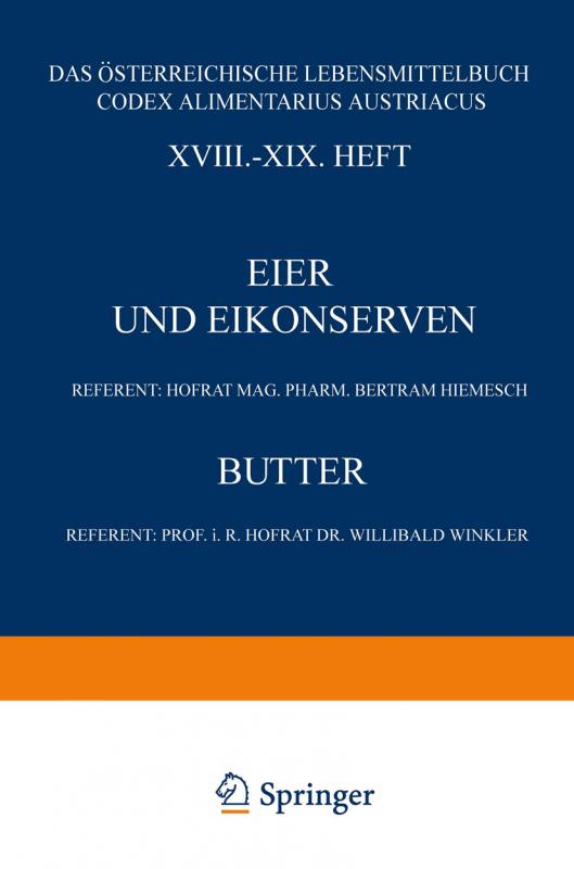 Cover-Bild Eier und Eikonserven