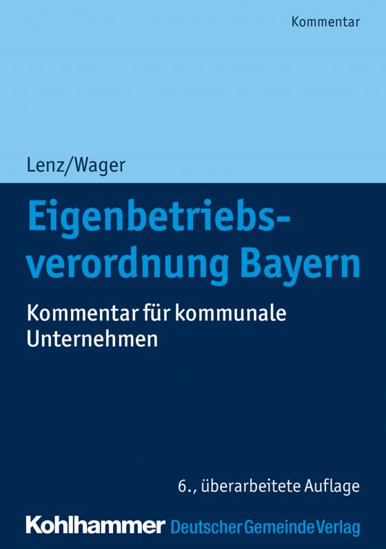 Cover-Bild Eigenbetriebsverordnung Bayern