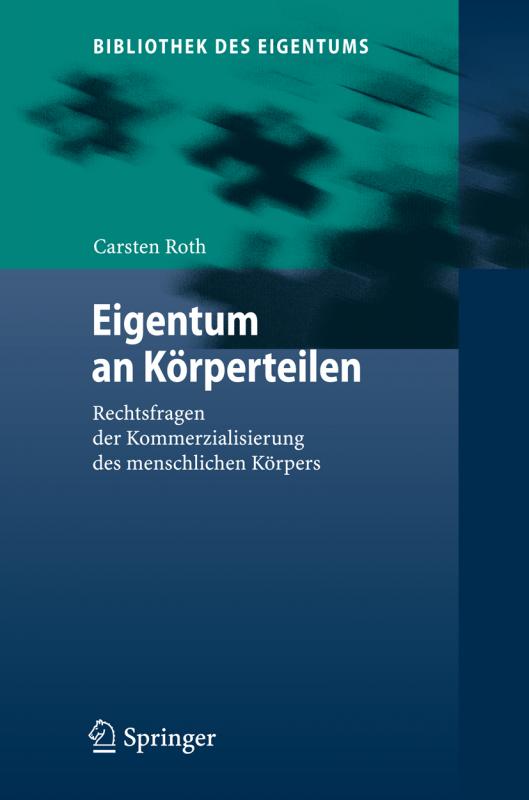 Cover-Bild Eigentum an Körperteilen