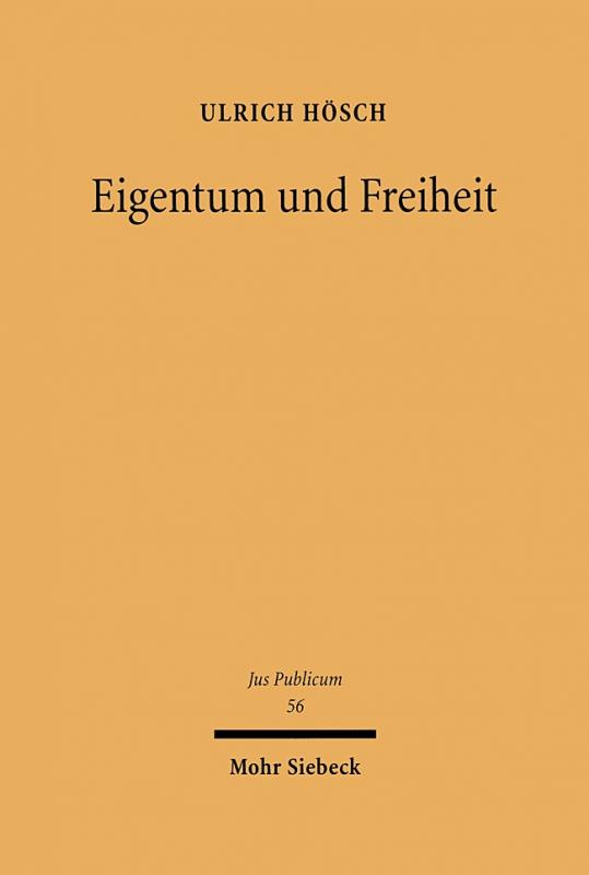 Cover-Bild Eigentum und Freiheit