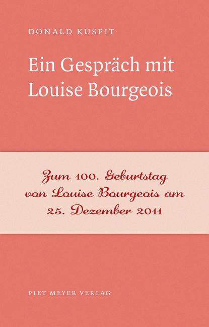 Cover-Bild Ein Gespräch mit Louise Bourgeois