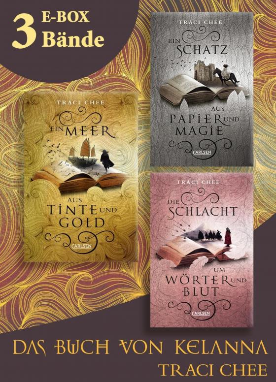 Cover-Bild Ein Meer aus Tinte und Gold – Band 1-3 der Fantasy-Serie im Sammelband (Das Buch von Kelanna)