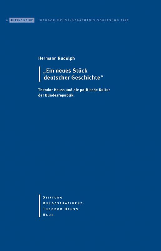 Cover-Bild Ein neues Stück deutscher Geschichte