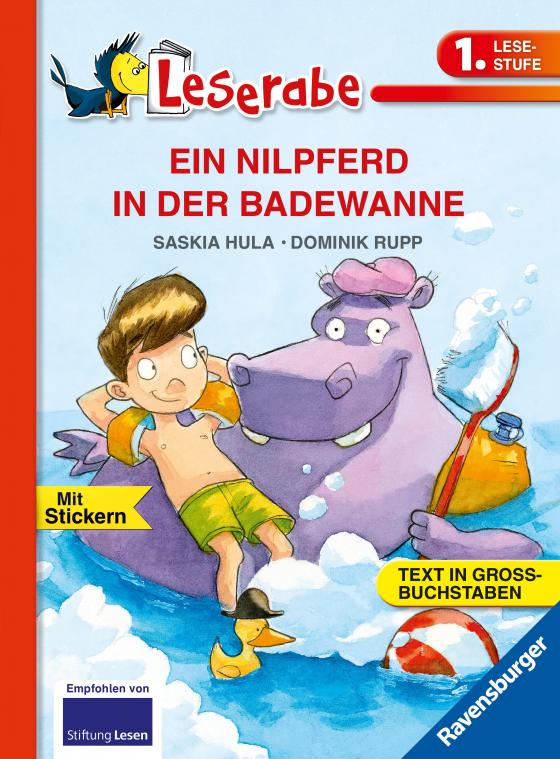 Cover-Bild EIN NILPFERD IN DER BADEWANNE - Leserabe 1. Klasse - Erstlesebuch für Kinder ab 6 Jahren