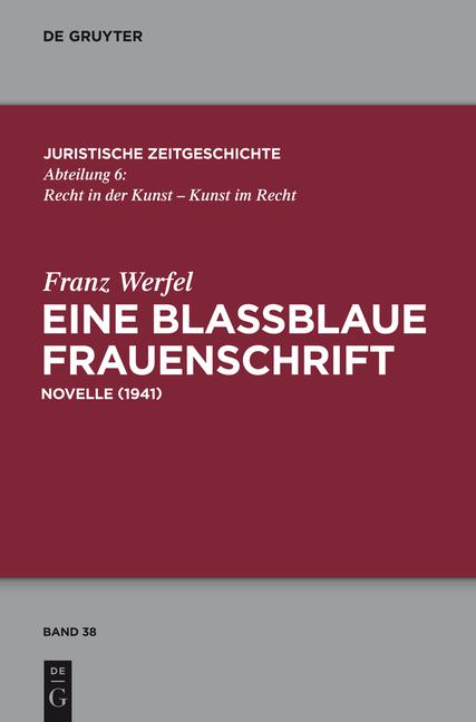 Cover-Bild Eine blaßblaue Frauenschrift