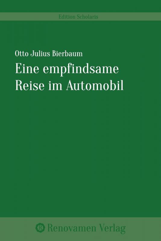 Cover-Bild Eine empfindsame Reise im Automobil