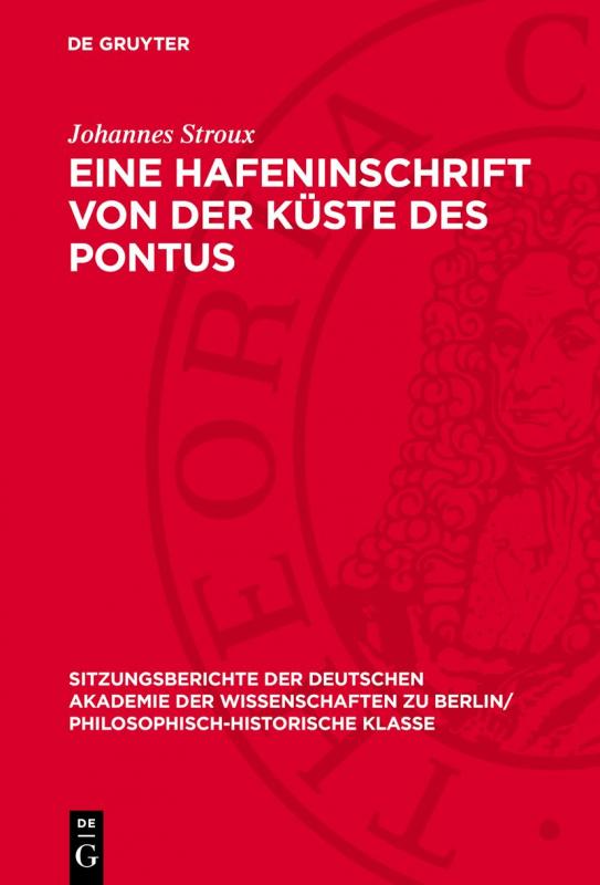 Cover-Bild Eine Hafeninschrift von der Küste des Pontus