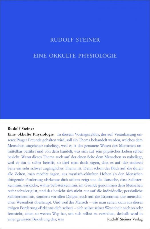 Cover-Bild Eine okkulte Physiologie