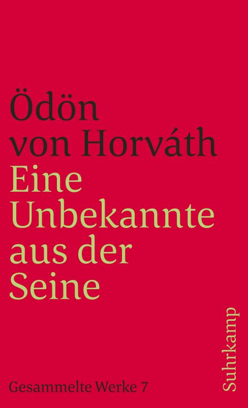 Cover-Bild Eine Unbekannte aus der Seine und andere Stücke. Gesammelte Werke in 14 Bänden. Band 7