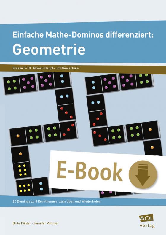 Cover-Bild Einfache Mathe-Dominos differenziert: Geometrie