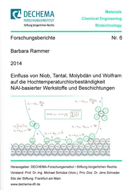 Cover-Bild Einfluss von Niob, Tantal, Molybdän und Wolfram auf die Hochtemperaturchlorbeständigkeit NiAl-basierter Werkstoffe und Beschichtungen