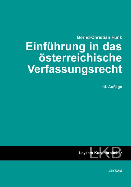 Cover-Bild Einführung in das österreichische Verfassungsrecht