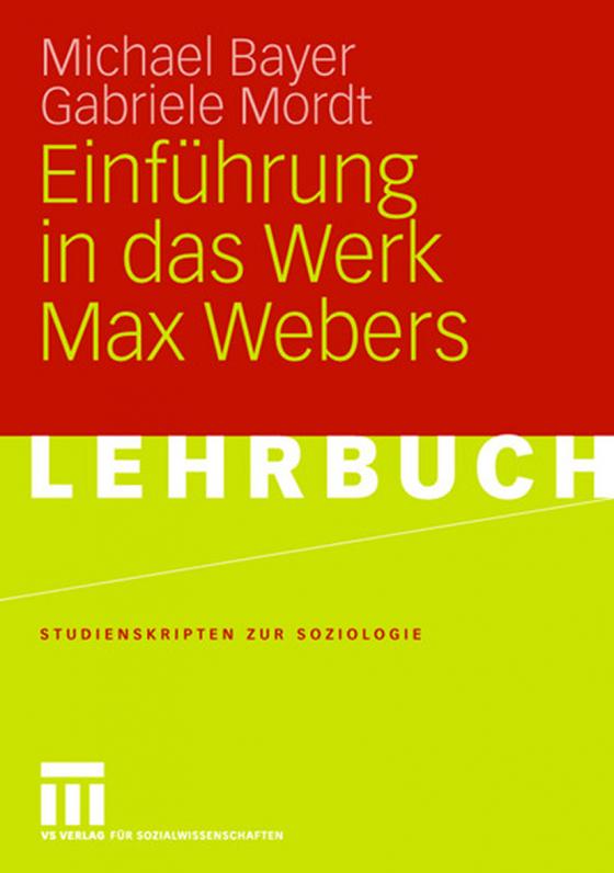 Cover-Bild Einführung in das Werk Max Webers