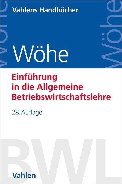 Cover-Bild Einführung in die Allgemeine Betriebswirtschaftslehre