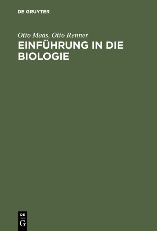 Cover-Bild Einführung in die Biologie