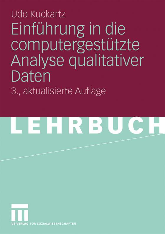 Cover-Bild Einführung in die computergestützte Analyse qualitativer Daten