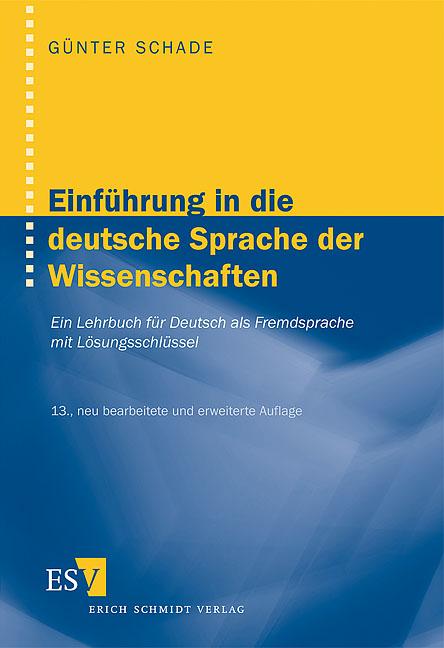 Cover-Bild Einführung in die deutsche Sprache der Wissenschaften