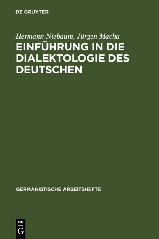Cover-Bild Einführung in die Dialektologie des Deutschen