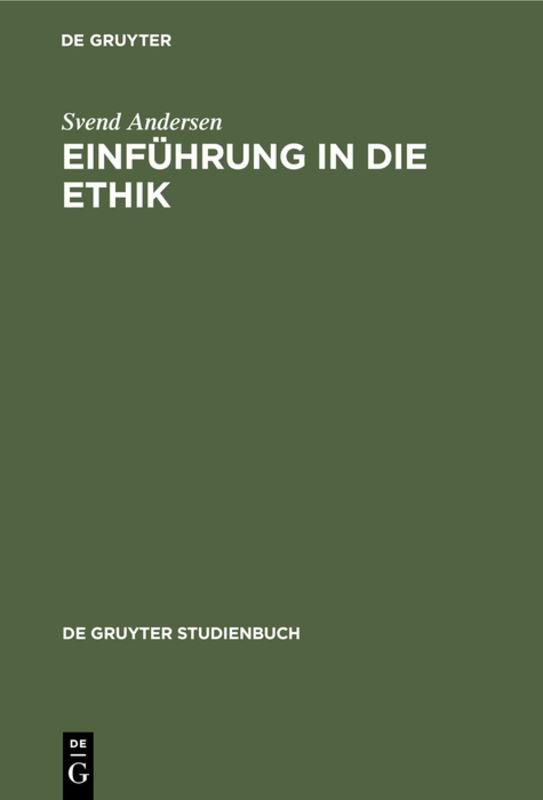 Cover-Bild Einführung in die Ethik