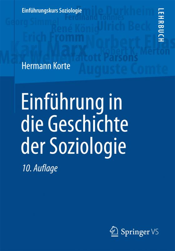 Cover-Bild Einführung in die Geschichte der Soziologie