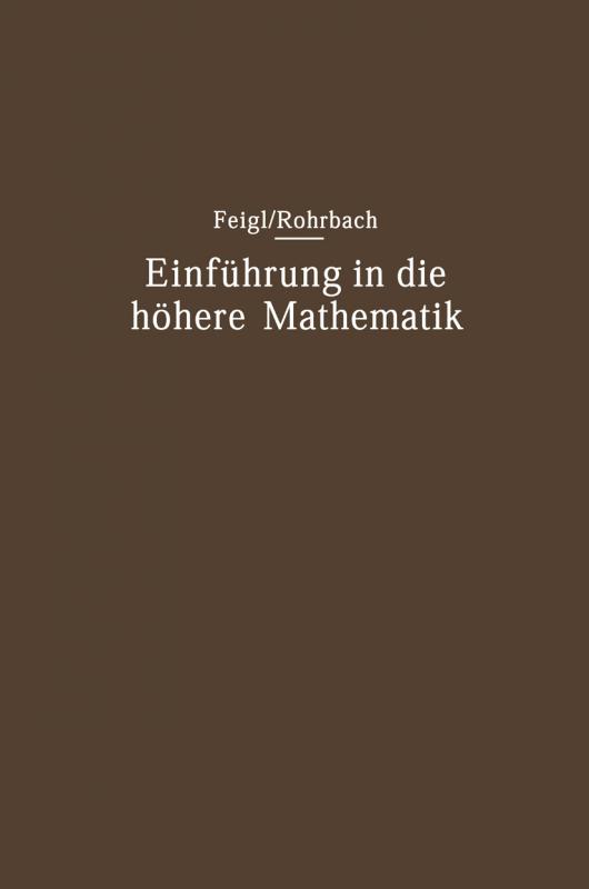 Cover-Bild Einführung in die höhere Mathematik