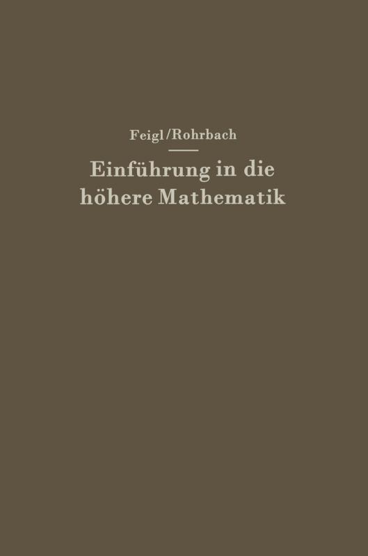Cover-Bild Einführung in die höhere Mathematik