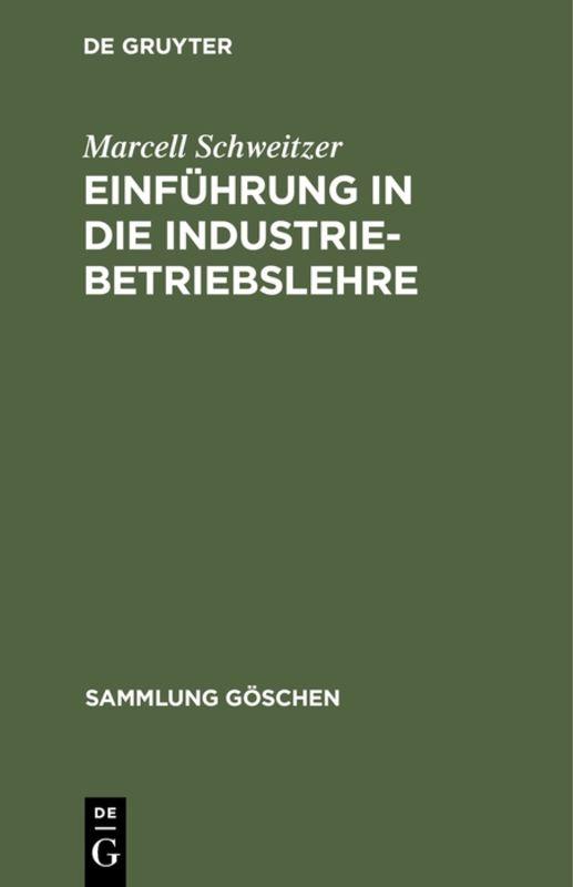 Cover-Bild Einführung in die Industriebetriebslehre